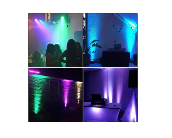 Foco Slim Par 54 Led Rgbw Luces De Fiesta-4