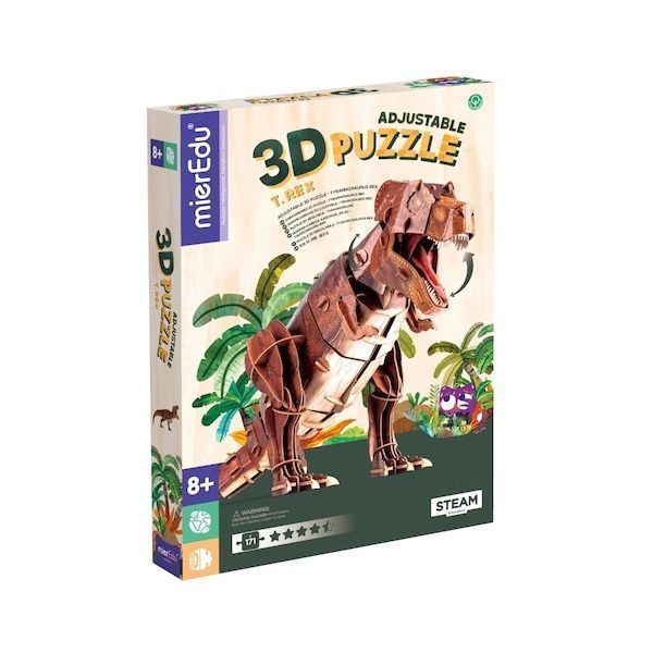 Puzzle Eco 3D Tiranosaurios Rex-0