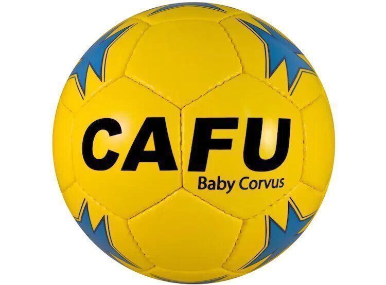Balón Baby Futbol/Futsal Cafu Corvus PU Dorado Celeste-0