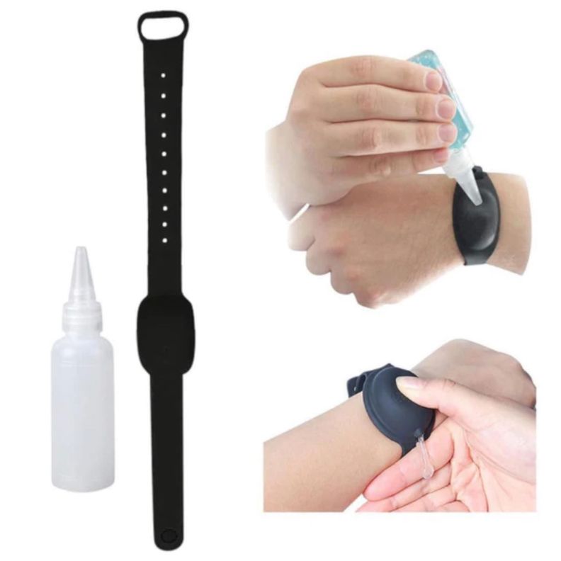 DOCENA PULSERA DISPENSADOR ALCOHOL GEL-1