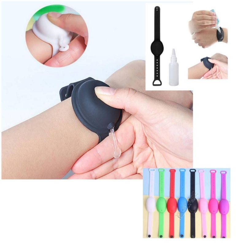 DOCENA PULSERA DISPENSADOR ALCOHOL GEL-2