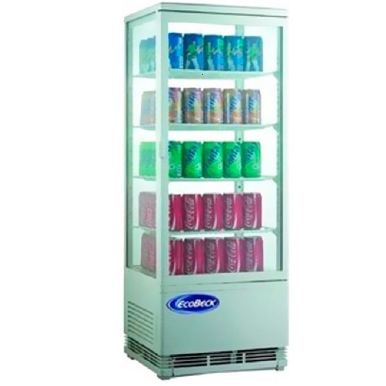 VITRINA VERTICAL REFRIGERADA MODELO KVVS-98L,5 NIVELES BLANCA-0