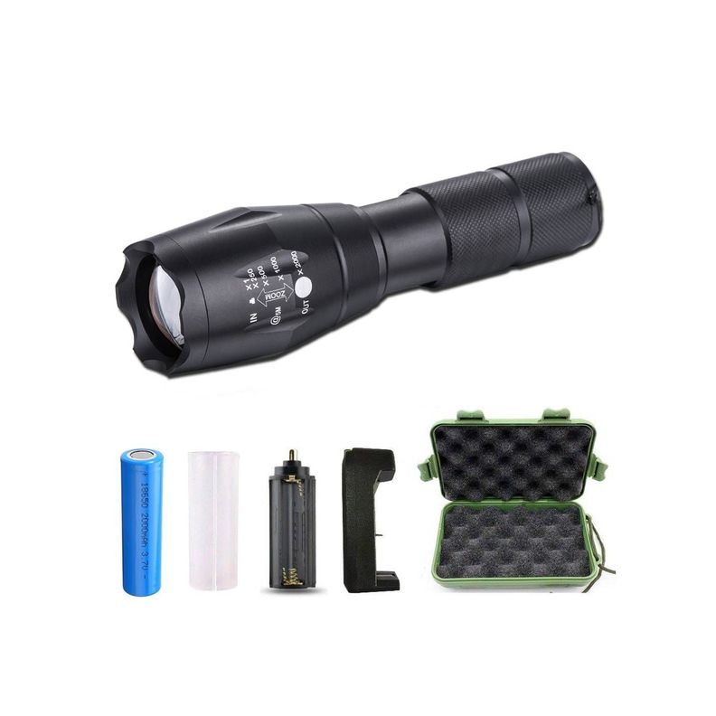 Linterna Led Lámpara Tactica Impermeable Recargable Antorcha 2000Lm-3