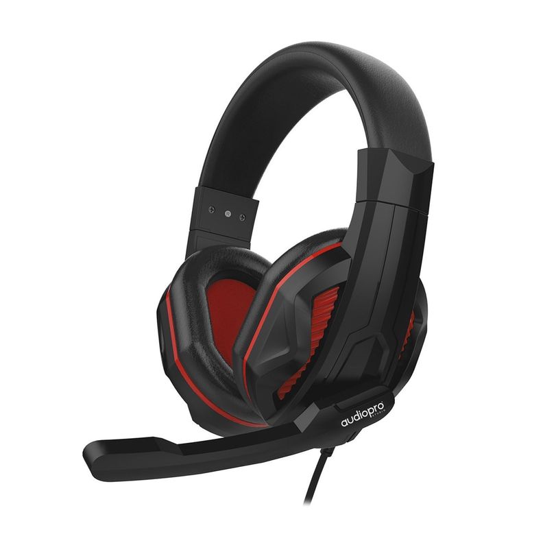 Audífono Gamer Para PS4 Xbox PC Con Microfono Rojo Audiopro-0