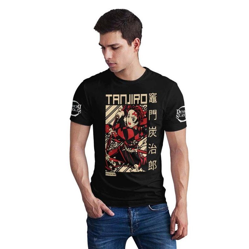 Polera Anime Tanjiro Demon Slayer / Kimetsu no Yaiba D10-0