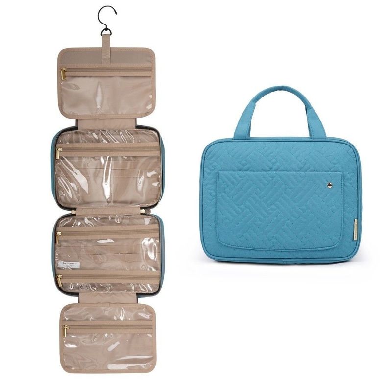 Bagsmart - Neceser kit de viaje con gancho- Turquesa-0