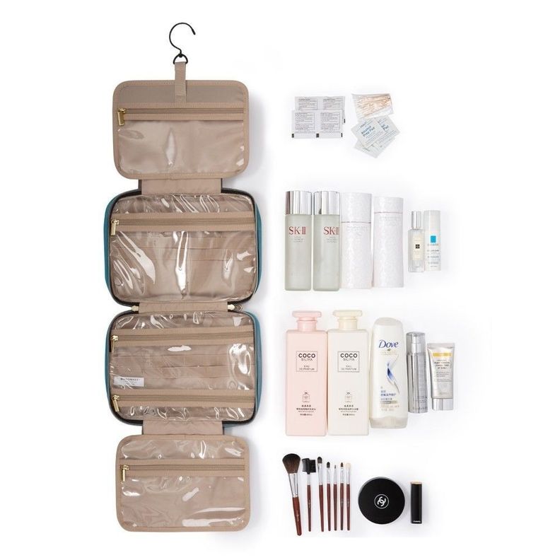 Bagsmart - Neceser kit de viaje con gancho- Turquesa-2