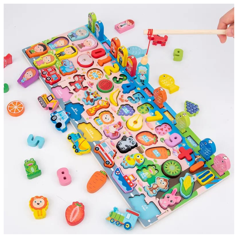  JUEGO TABLERO DIDACTICO PESCA MAGNETICA MONTESSORI-1