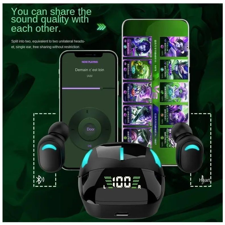 Audífonos inalámbricos Bluetooth Gamer-6