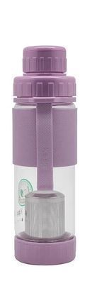 BOTELLA VIDRIO CON INFUSOR KEEP morado-0