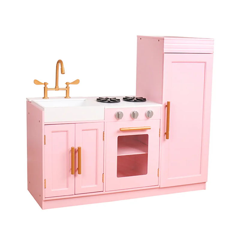 Cocina De Madera Rosada Juguete Niño/a Kidscool-0
