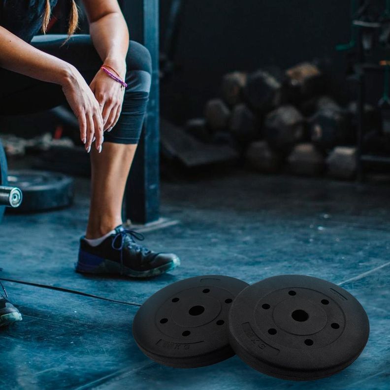 Disco de Cemento 10 Kg para Barra PVC Negro-5