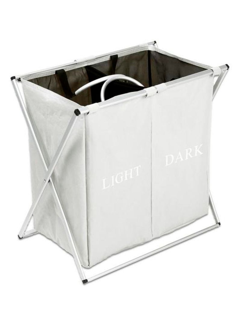 Organizador doble ropa sucia y mas plegable-1