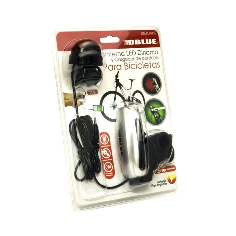 Linterna Led Dinamo Para Bicicleta Dblue-1