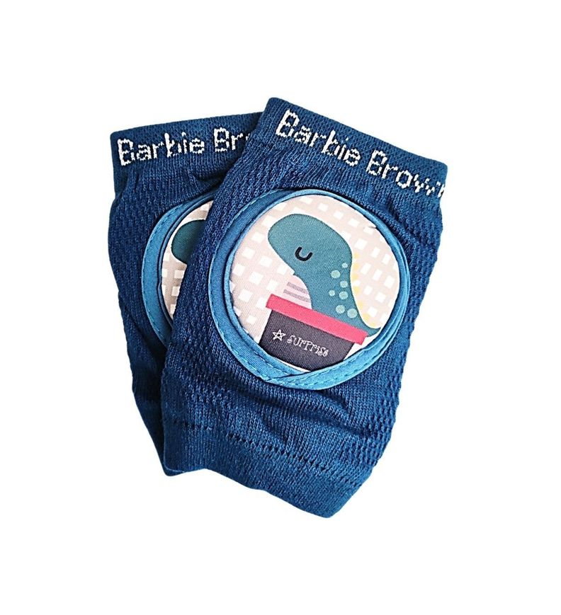 Par De Rodilleras Gateo Bebe Antideslizante Celeste-0