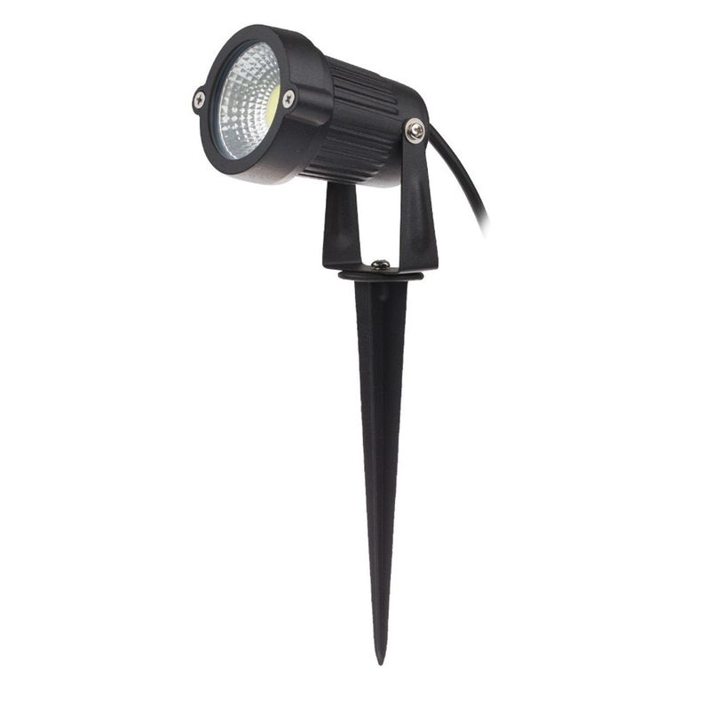 Foco LED Estaca Jardín 5W Luz Azul-0