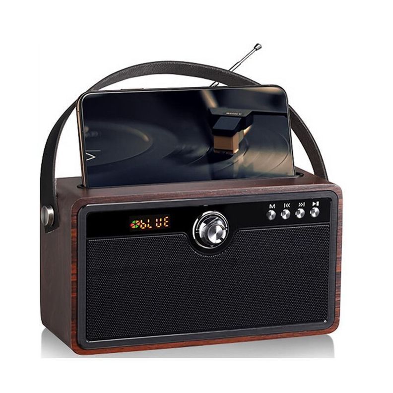 PARLANTE MADERA 9819 BT/USB/TF/FM/AUX/TWS AUDIOLAB-0