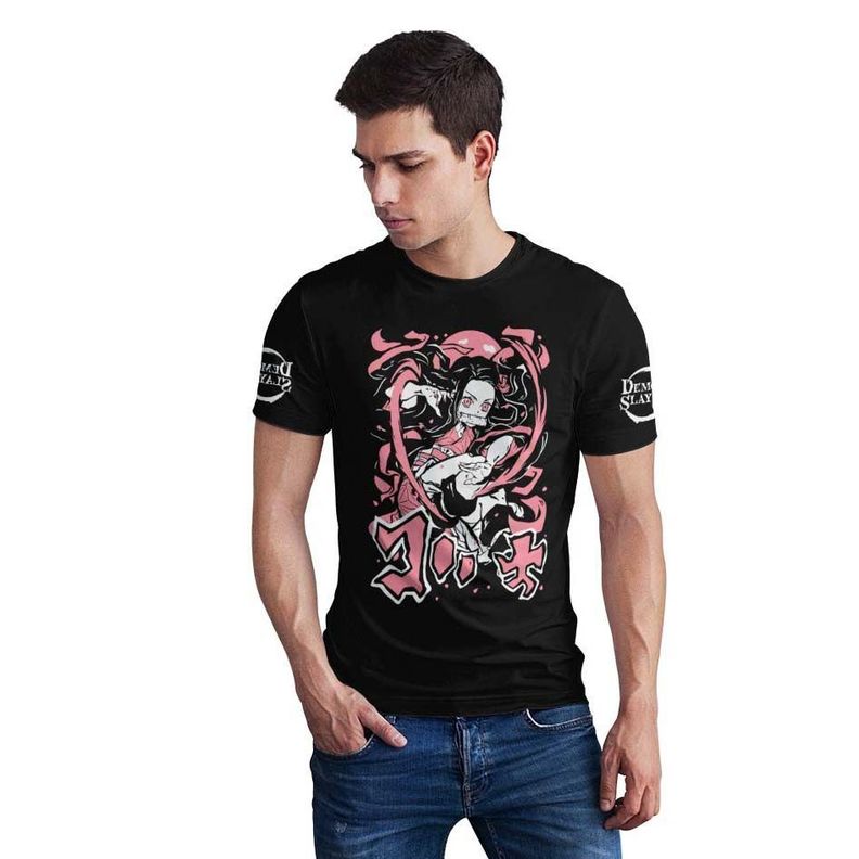 Polera Anime Nezuko Demon Slayer / Kimetsu no Yaiba D4-0