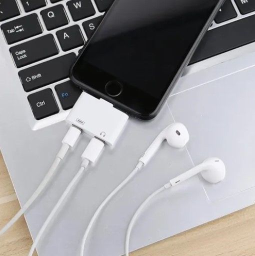 Adaptador Lightning Splitter para iPhone Carga Y Audio Jack 3.5mm-2