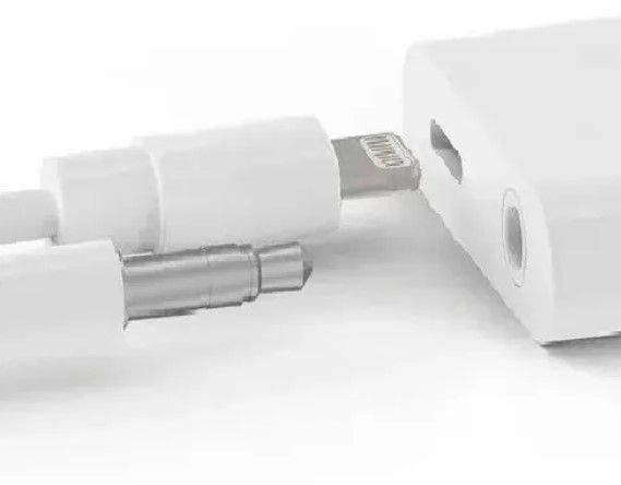 Adaptador Lightning Splitter para iPhone Carga Y Audio Jack 3.5mm-3