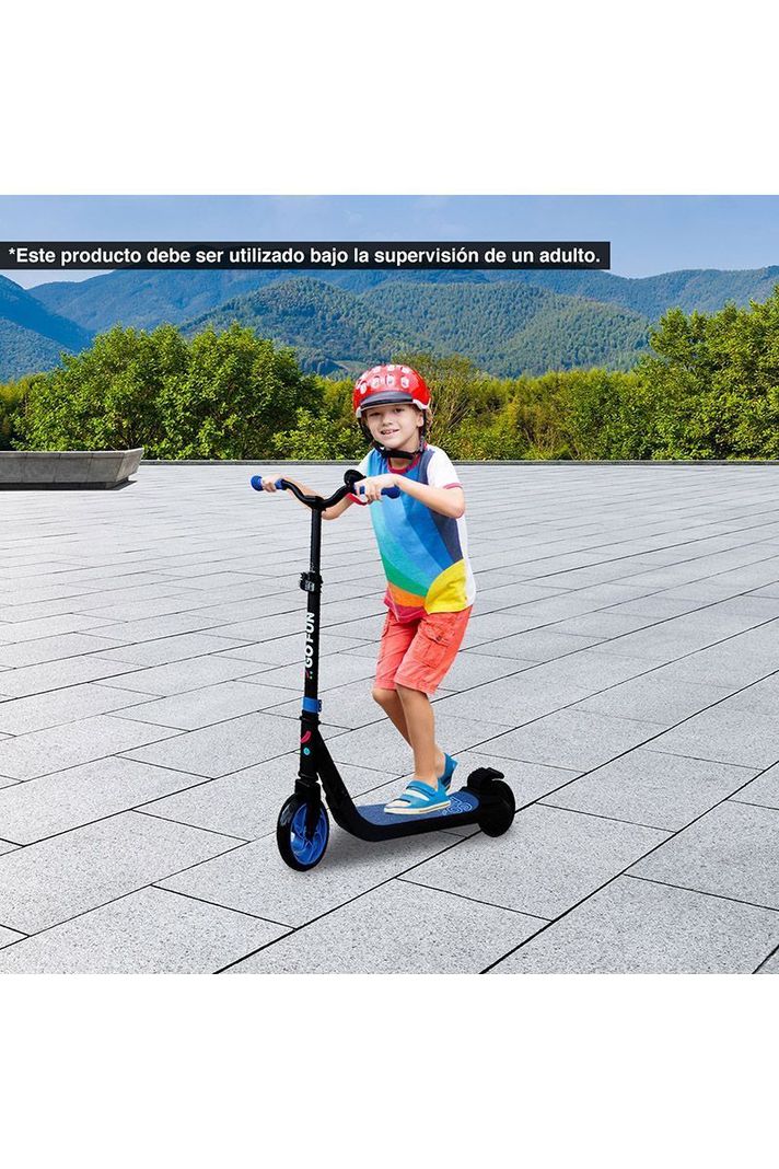 Scooter Eléctrico 12 Km/h Go Fun Azul-5