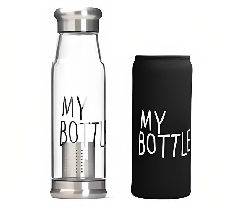 Botella c/ infusor 550ml Plata-0