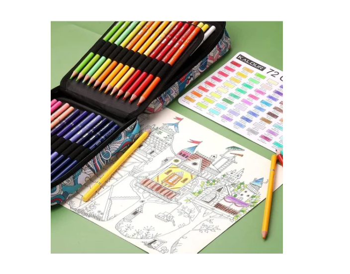 Juego De 72 Lapices De Colores Acuarela 4 Capas Estuche  -3