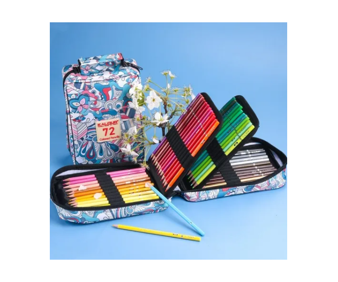 Juego De 72 Lapices De Colores Acuarela 4 Capas Estuche  -1