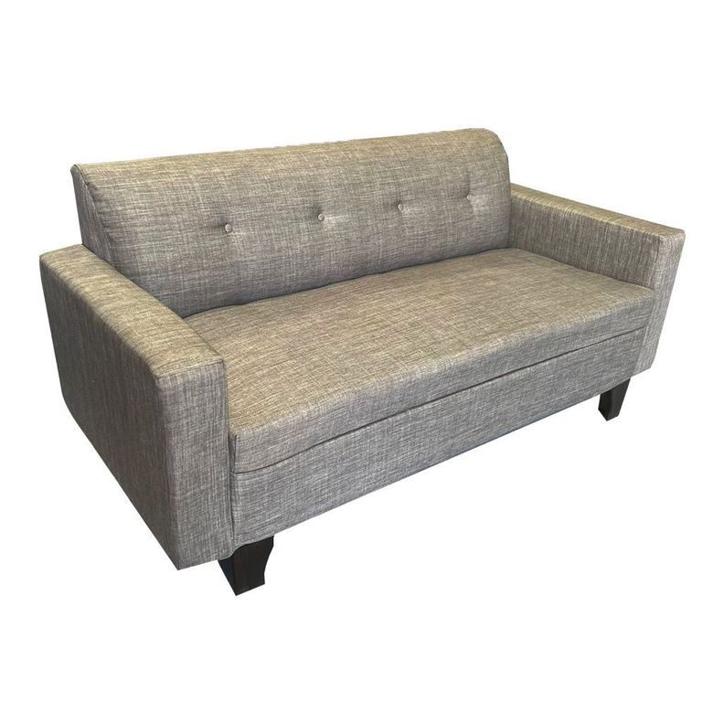 Sofa 3 Cuerpos Alonso Lino Gris Pmetal-0