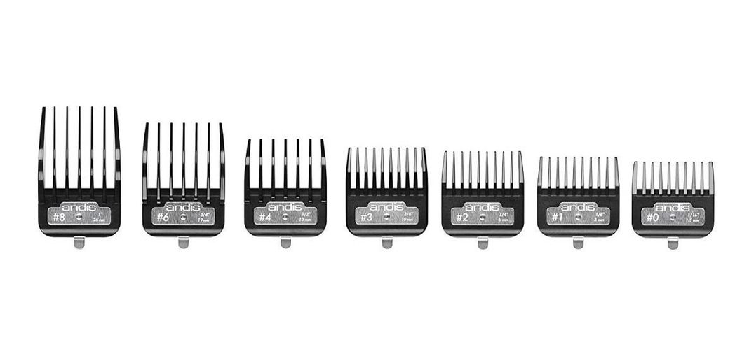 Kit 7 Peines D Alza Bg Serie Andis Para Maquina Cortar Pelo-1