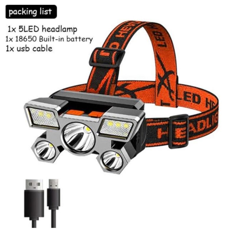 LINTERNA FRONTAL DE CABEZA 5 LEDS-6