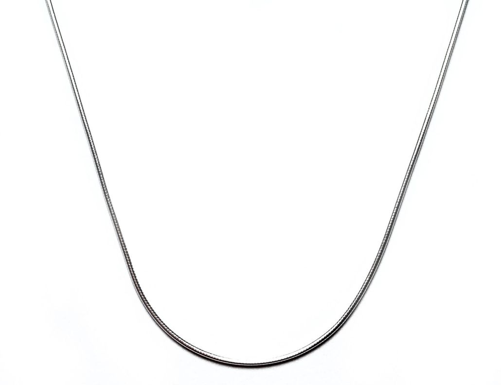 Cadena Cola de Topo Delgada 50cm Plata Fina 925-0