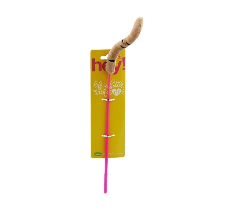 Juguete Para Gatos Varilla Mini Tigre 40cm Hey!-0