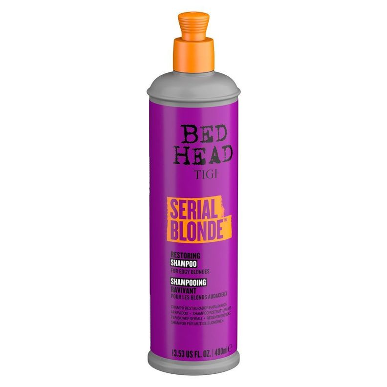 Serial Blonde Shampoo Restaurador Cabello Rubio Dañado 400 ml-3