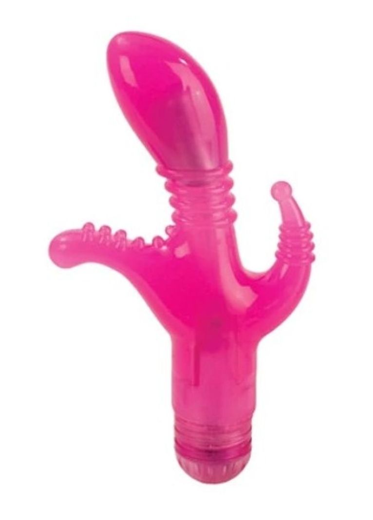 Vibrador Triple Flexi Tease Vaginal, Clitoris y Perineo-2