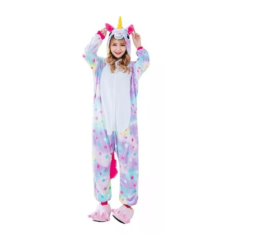 Pijama Enteros Animales Niños y Adultos Unicornio Estrella-3