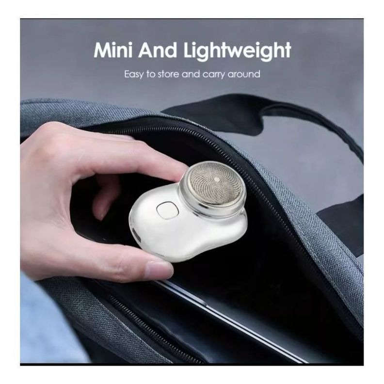 Mini Afeitadora Para Hombres Recargable Negro-3