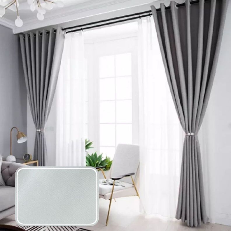 Cortinas black out engomada gris claro-0