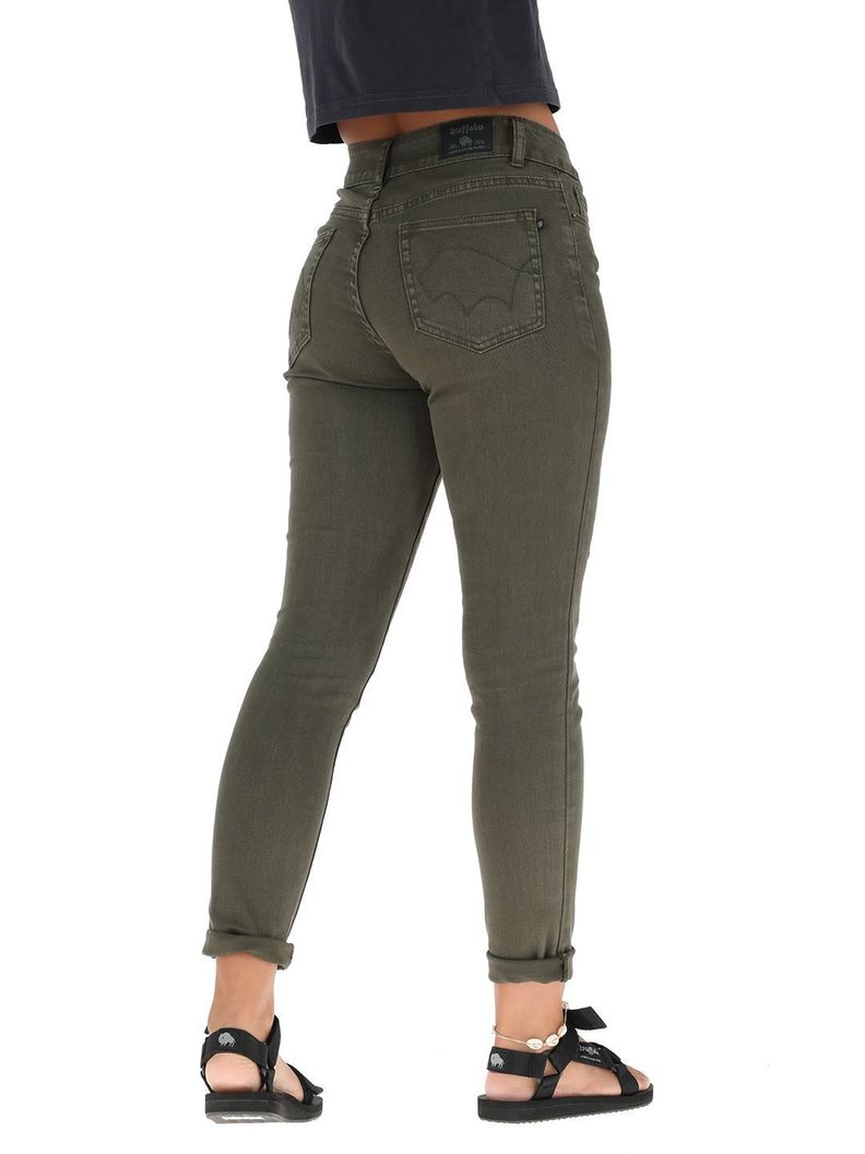 Pantalon Jeans Palqui Verde Mujer-2