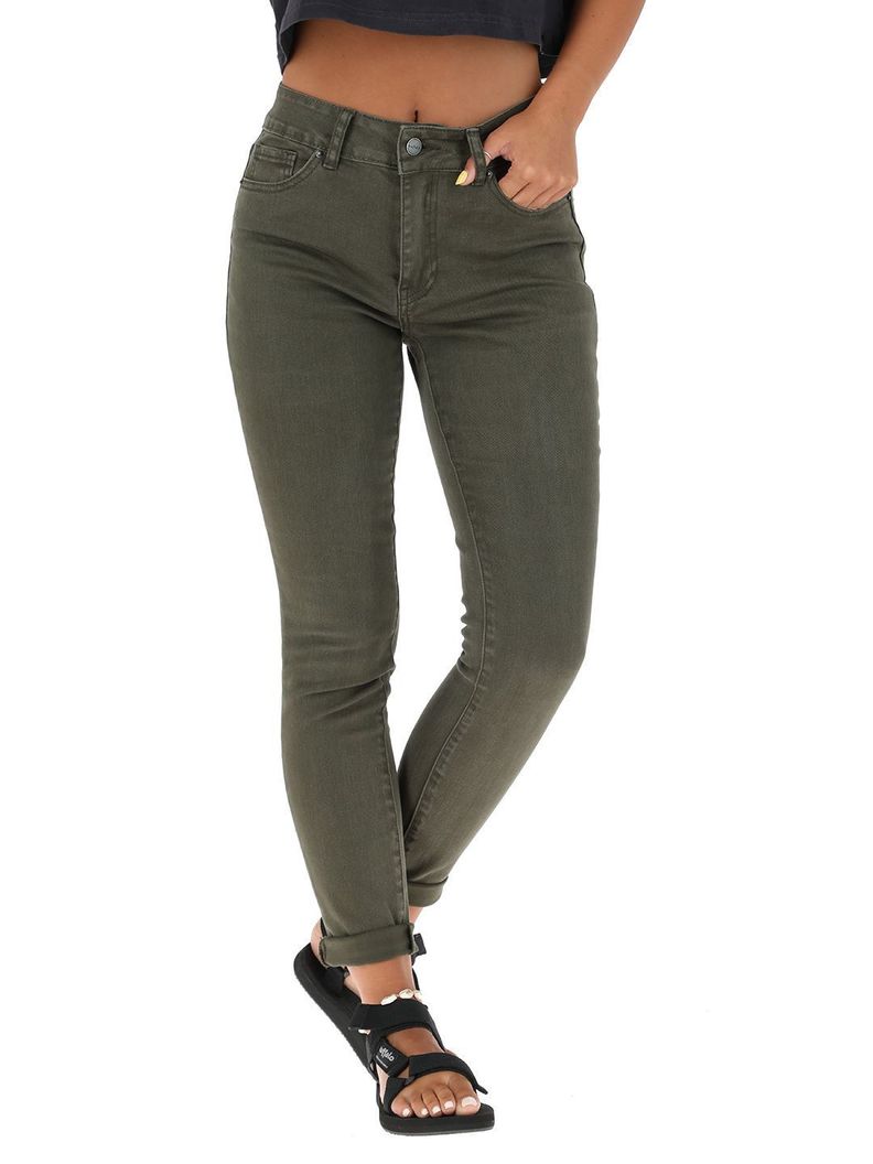 Pantalon Jeans Palqui Verde Mujer-0