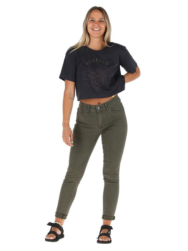 Pantalon Jeans Palqui Verde Mujer-1