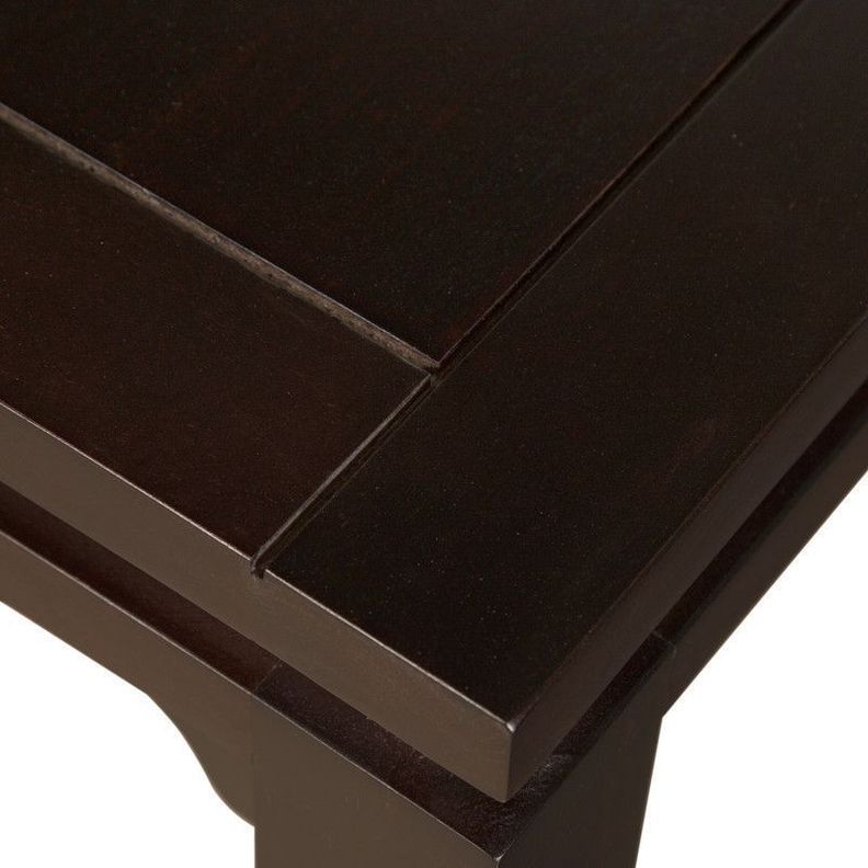 JUEGO DE COMEDOR LUCIANA RECTANGULAR 6 SILLAS MADERA COLOR CHOCOLATE TAPIZ BEIGE JASPEADO-5