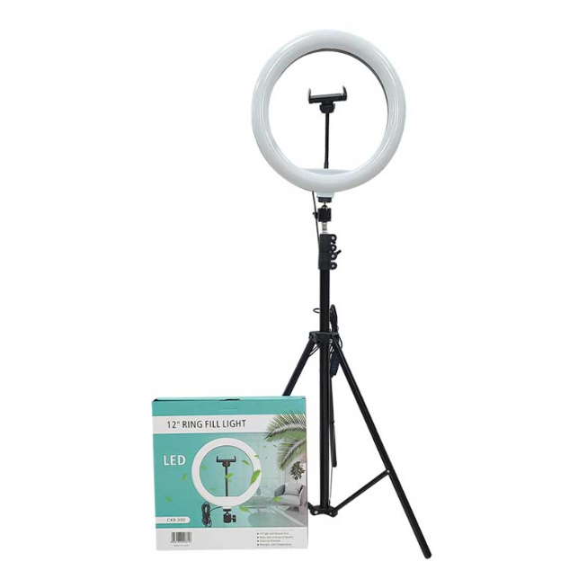 Aro de Luz 30cm 12″ Con Soporte Celular Y Trípode-0