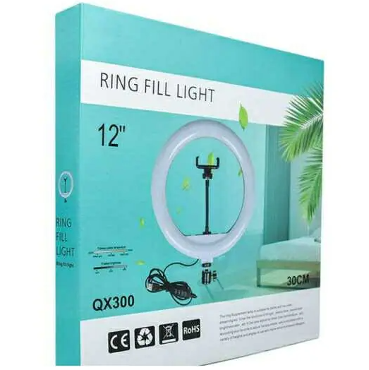 Aro de Luz 30cm 12″ Con Soporte Celular Y Trípode-4