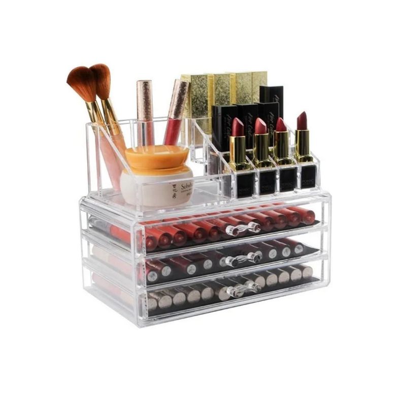 Organizador De Maquillaje Cosmetiquero Joyero Acrilico-1