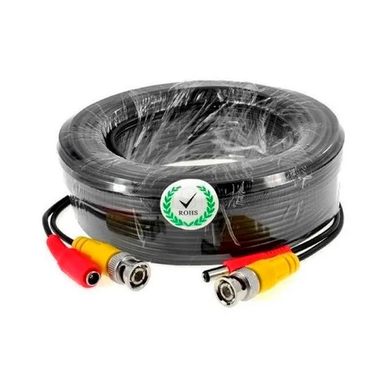 Cable De 10Mt Para Cámaras Cctv Bnc+Cable De Poder-0