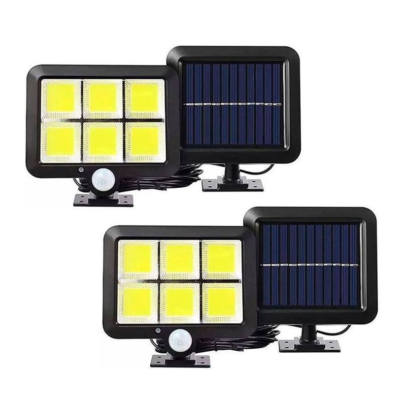 Pack 2 Foco Solar Led  Exterior 120 leds-0