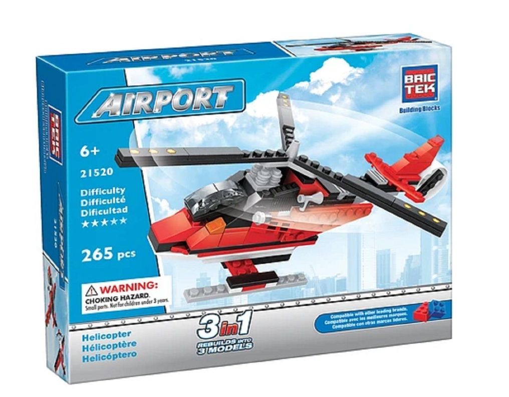 BRICTEK AIRPORT HELICOPTER 3 IN 1 21520 265PCS-0