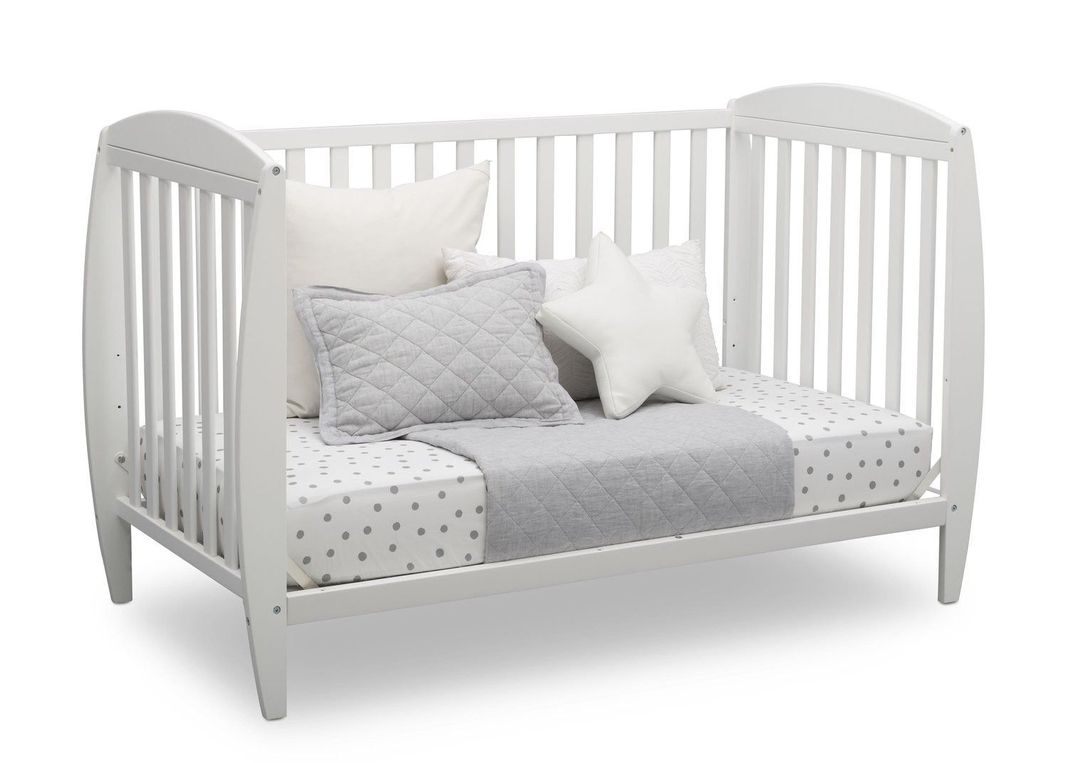 Cuna de madera 4 en 1 taylor Blanca-1