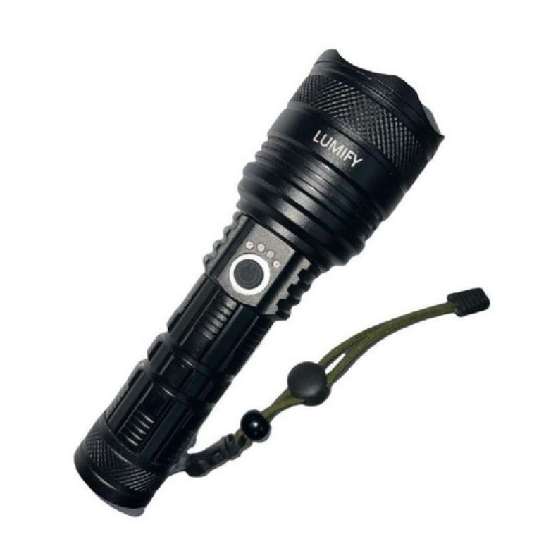Linterna Led Xhp50 Camping Recargable Táctica Alta Potencia-0
